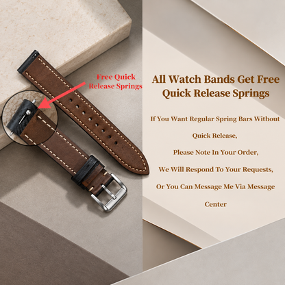 Classic Brown Buttero Leather Watch Strap