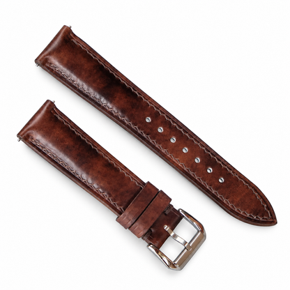 Handmade Museum Calf Leather Watch Strap: Vintage Style