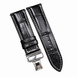 Black Alligator Leather Watch Strap: Luxury Custom Band